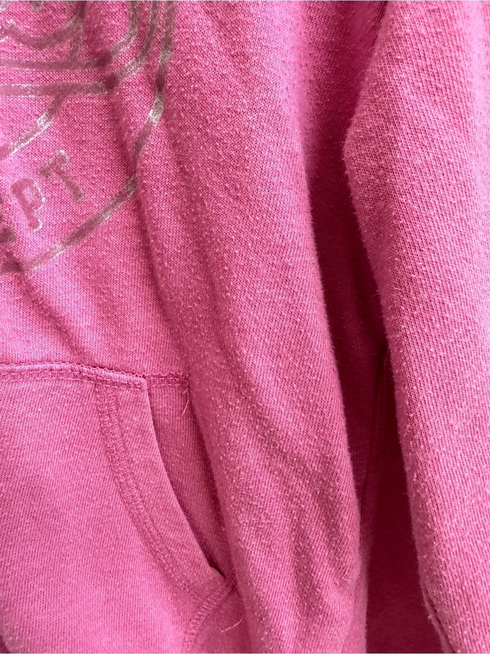 The Children's Place Girls XS 4 Pink Zip-Up Hoodie Power to the Girls